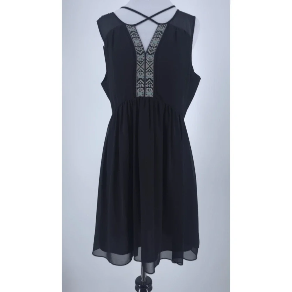 BCBG Womens Dress Sheer‎ Sz 8 Sleeveless Romantic Soft Dainty Soft Girl